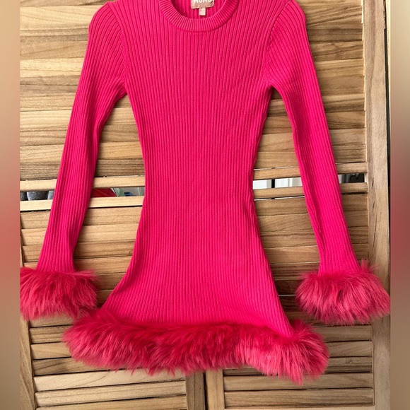 SHOW ME YOUR MUMU Fran Mini Dress in Hot Pink XS - Picture 4 of 5